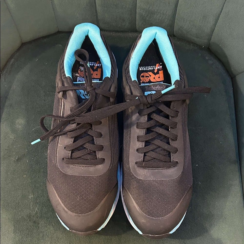 Timberland PRO Women's Athletic Shoes in Black and Aqua